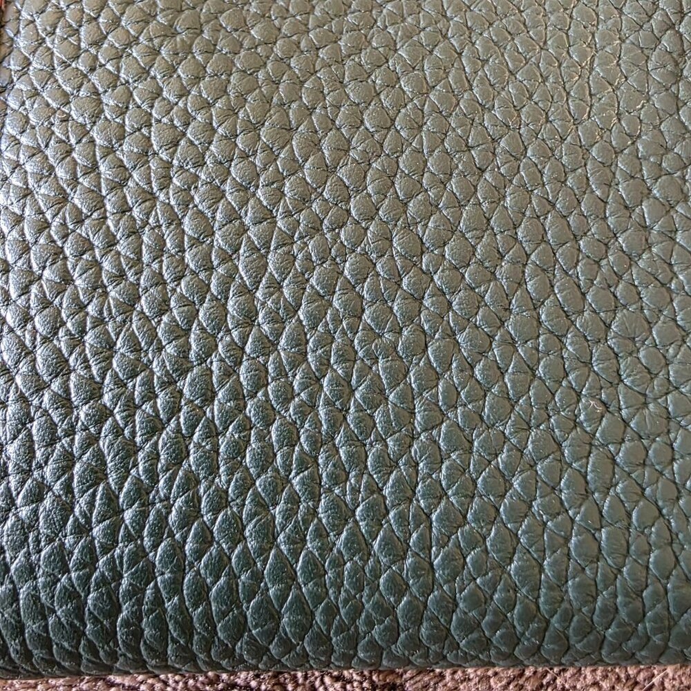 Dooney & Bourke Pebble Grain Zip Clutch Wristlet Wallet Forest Green NWT - Picture 10 of 14